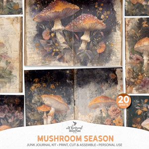 Mushroom Season Junk Journal Kit