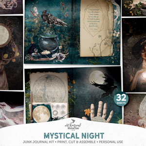 Mystical Night Junk Journal Kit