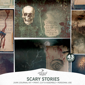 Scary Stories Junk Journal Kit