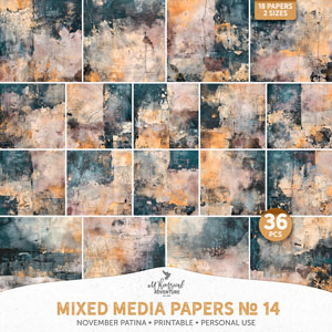 Mixed Media Papers No 14 November Patina