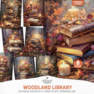 Mythical Places No 4 Woodland Library
