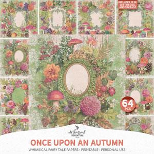 Once Upon An Autumn Whimsical Fairy Tale Papers