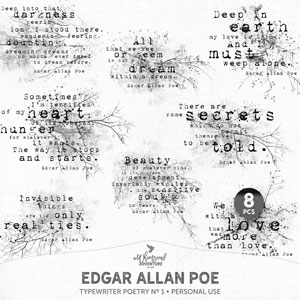 Typewriter Poetry No 1 Edgar Allan Poe