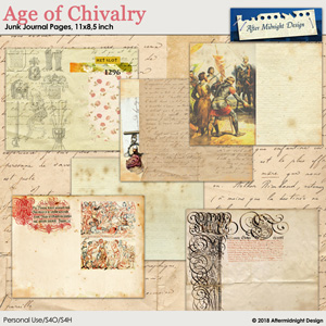 Age of Chivalry Junk Journals Pages