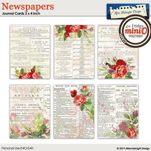 Newspaper Journal Cards