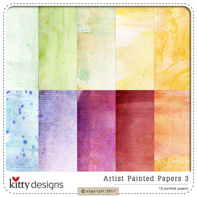 Artist Painted Papers 3