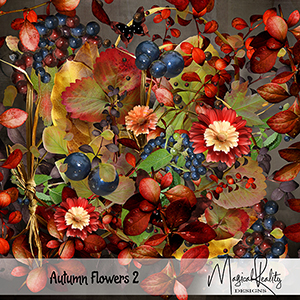 Autumn Flowers 2 CU by MagicalReality Designs