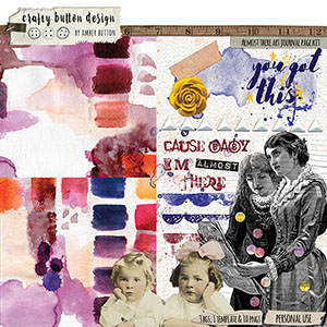 Almost There Art Journal Page Kit