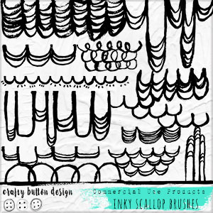 Inky Scallop Brushes for commercial use