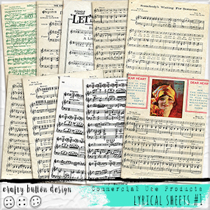 Lyrical Sheets No1 for Commercial Use