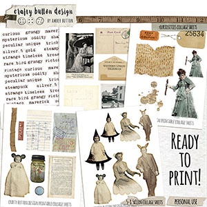 Curiosities Curiosities Collage Sheets