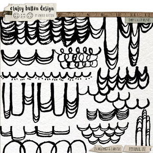 Inky Scallop Brushes