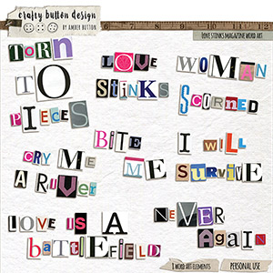 Love Stinks Magazine Word Art