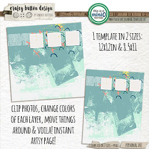 Press Pause Art Journaling Template Set
