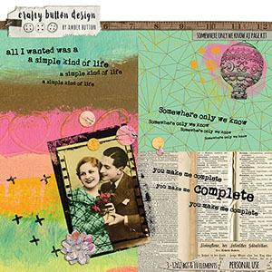 Somewhere Only We Know Art Journal Page Kit