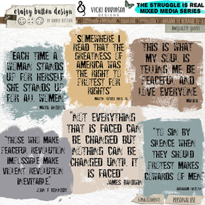 The Struggle is Real: Inequality Collab Quotes by Crafty Button + Vicki Robinson