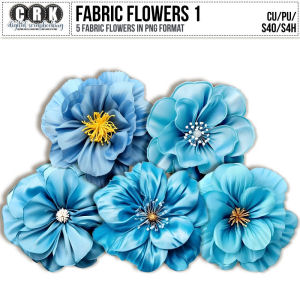 (CU) Fabric Flowers Set 1 by CRK