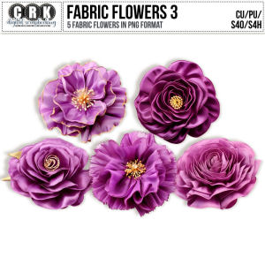 (CU) Fabric Flowers Set 3 by CRK