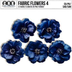 (CU) Fabric Flowers Set 4 by CRK