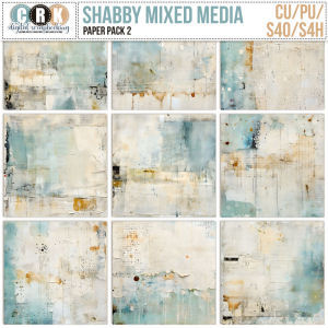 (CU) Shabby Mixed Media Set 2 by CRK