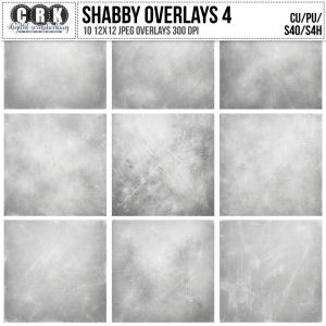 (CU) Shabby Overlays Set 4 by CRK