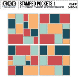 Stamped Pockets 1 Layout Templates (CU) Ok by CRK