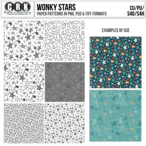 (CU) Wonky Stars Patterns by CRK 