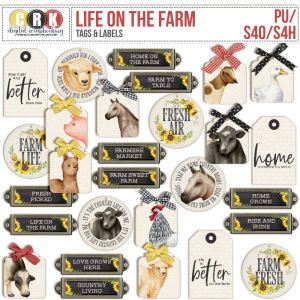 Life On The Farm - Labels & Tags by CRK