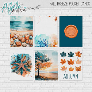 Fall Breeze Pocket Cards by Angelle Designs 