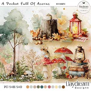 A Pocket Full Of Acorns Accents by Daydream Designs   