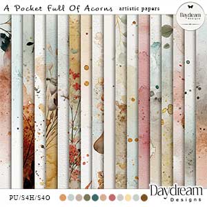 A Pocket Full Of Acorns Artistic Papers by Daydream Designs 