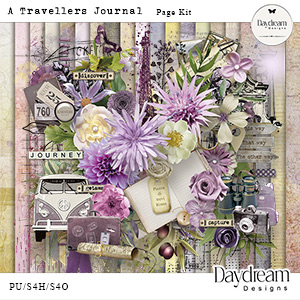 A Travellers Journal Page Kit by Daydream Designs   