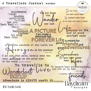 A Travellers Journal WordArt by Daydream Designs  
