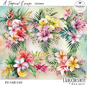 A Tropical Escape Clusters by Daydream Designs    