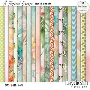 A Tropical Escape Mixed Papers by Daydream Designs 