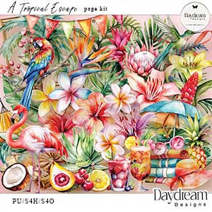 A Tropical Escape Page Kit by Daydream Designs     