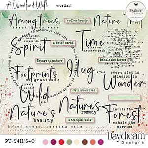 A Woodland Walk WordArt by Daydream Designs 