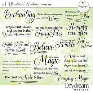 A Woodland Fantasy WordArt by Daydream Designs