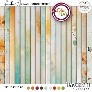 Amber Dreams Artistic Papers by Daydream Designs 