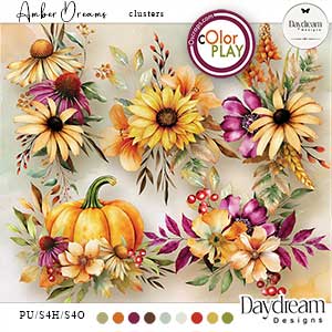 Amber Dreams Clusters by Daydream Designs    