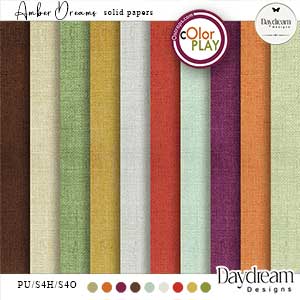 Amber Dreams Solid Papers by Daydream Designs