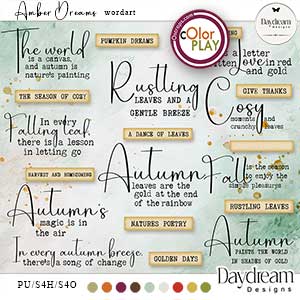 Amber Dreams WordArt by Daydream Designs  