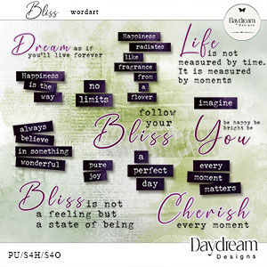 Bliss WordArt by Daydream Designs  