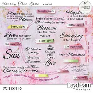 Cherry Tree Lane WordArt by Daydream Designs  