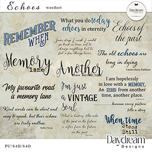 Echoes WordArt by Daydream Designs 