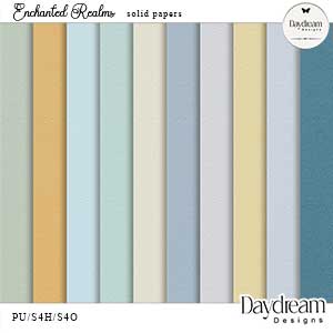 Enchanted Realms Solid Papers by Daydream Designs
