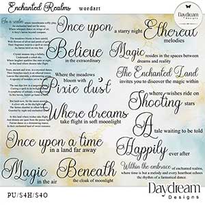 Enchanted Realms WordArt by Daydream Designs  