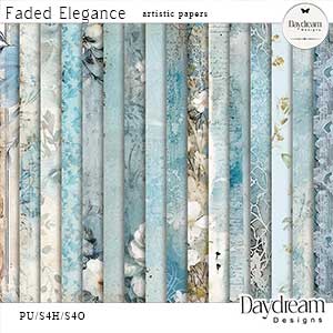 Faded Elegance Artistic Papers by Daydream Designs
