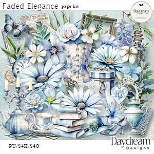 Faded Elegance Page Kit by Daydream Designs    