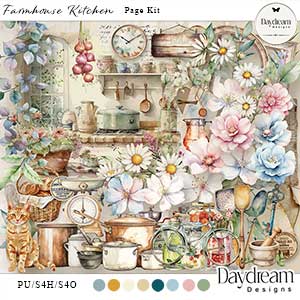 Farmhouse Kitchen Page Kit by Daydream Designs     